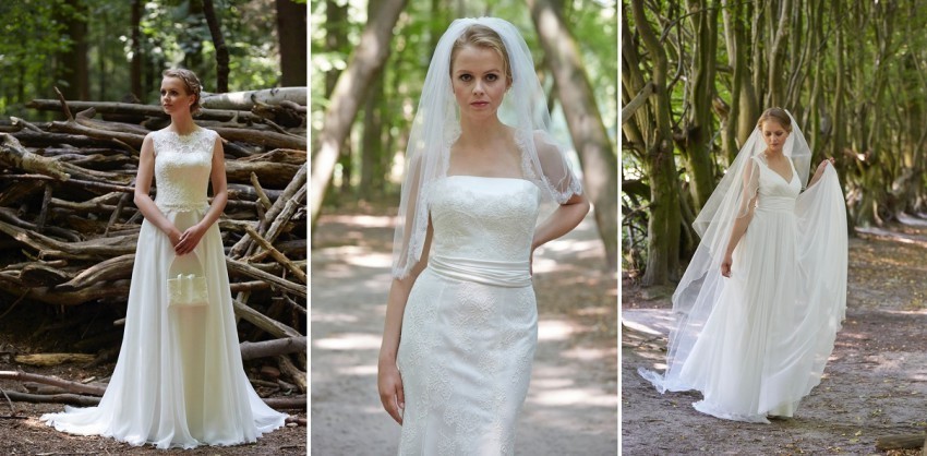 Hochzeitskleid präsentieren fotografieren